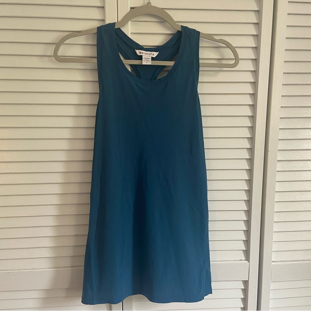 Athleta ultimate train tank • deep Sardinia blue • small